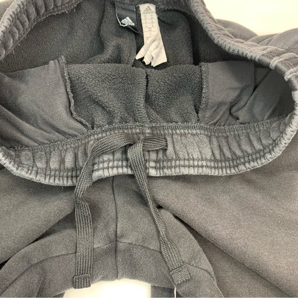 Adidas Unisex Track Fleece lined Jogger Pants Black Meduim - Picture 9 of 14